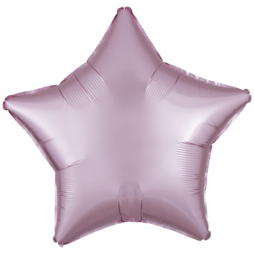 Pastel pink silk balon u obliku zvijezde