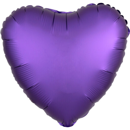 Purple silk balon u obliku srca