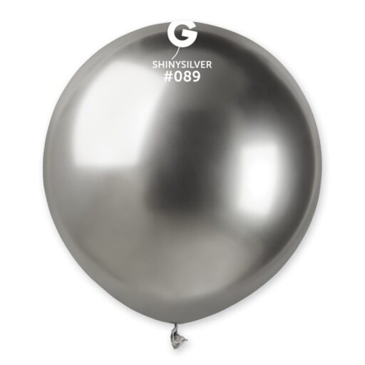 Lateks balon u shiny silver boji 19"