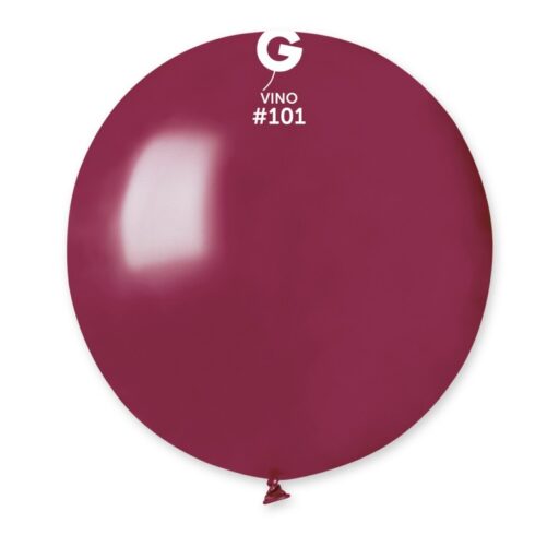 Lateks balon u vino bordo boji 19"