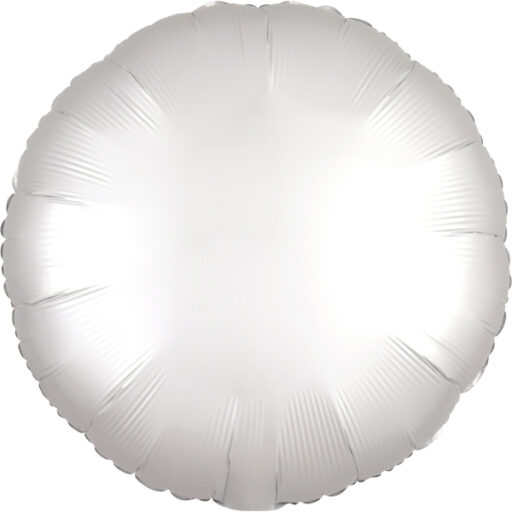 White silk balon u obliku kruga